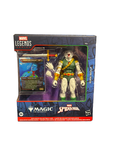 Hasbro Marvel Legends Magic The Gathering Man Wolf With Card