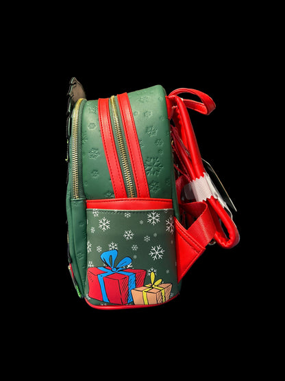 Loungefly Dr Suess Grinch Holiday Tree Light Up Mini Backpack
