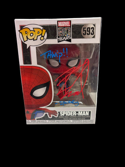 Funko Marvel 80 Years Spider-Man 593 Signed by Robbie Daymond