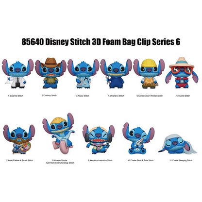 Monogram - Lilo & Stitch Stitch Series 6 3D Foam Bag Clip