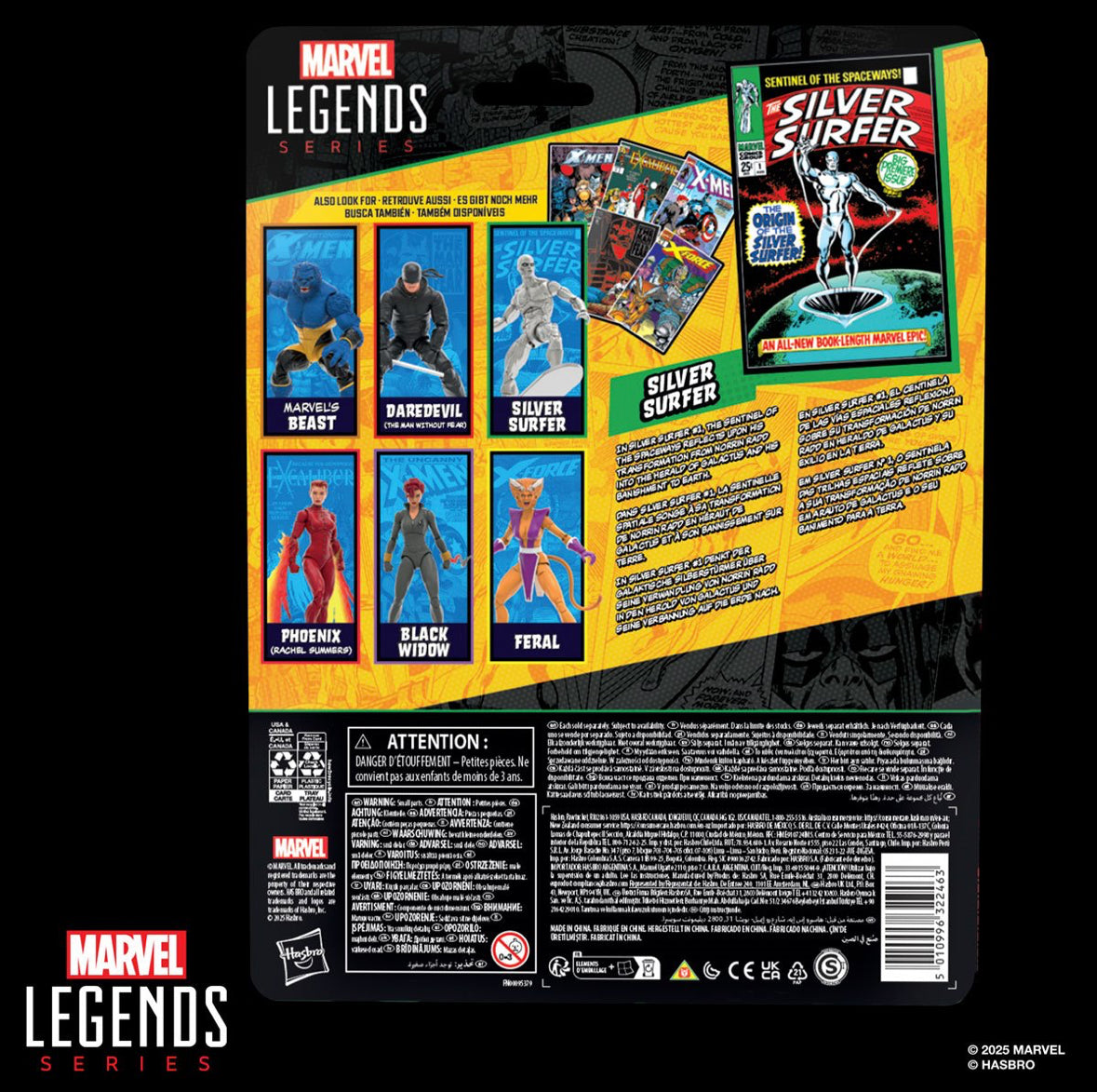 Hasbro Marvel Legends Series The Silver Surfer 6in Figure