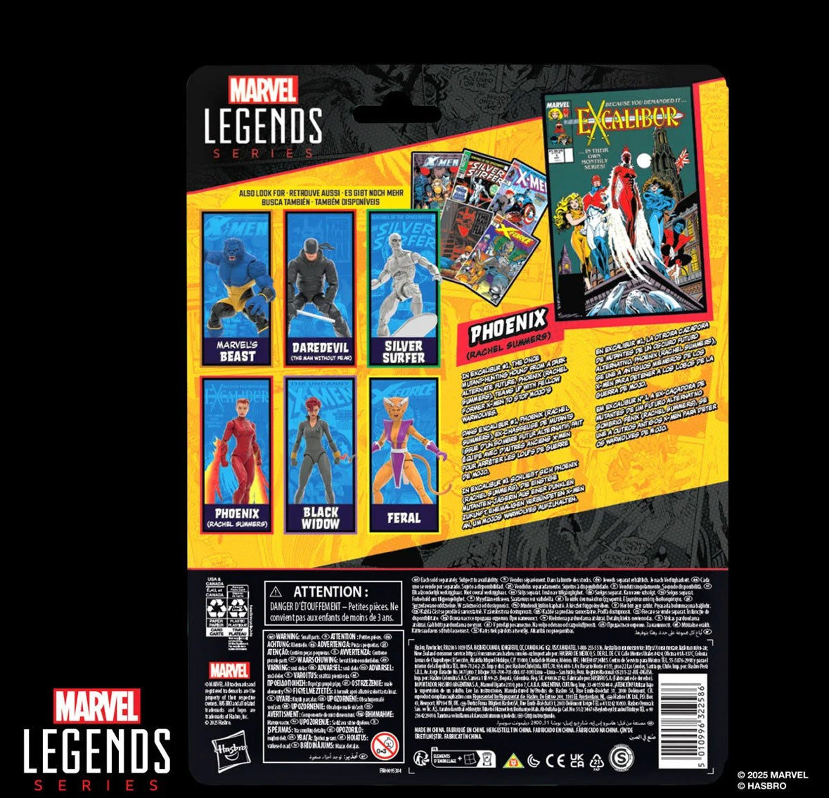 Hasbro Marvel Legends Series Phoenix (Rachel Summers) Excalibur 6in Figure
