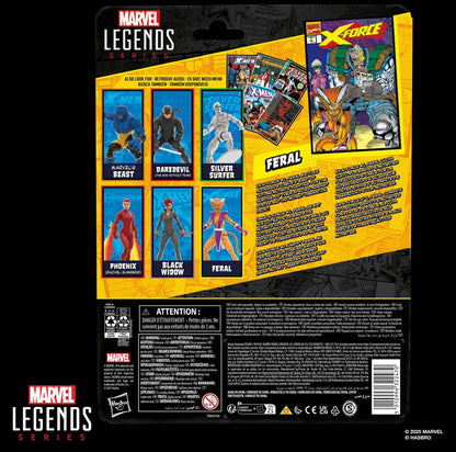 Hasbro Marvel Legends Series X-Force Feral 6in Figure