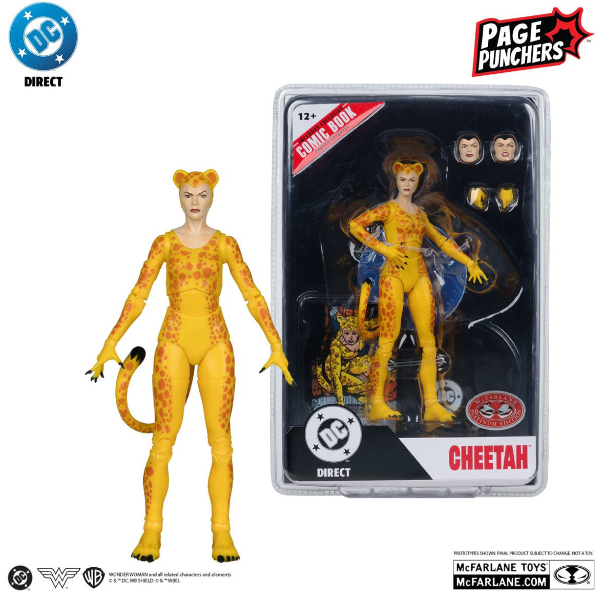 McFarlane DC Direct Platinum Edition Cheetah Page Punchers 7in Figure