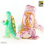 Mondo Godzilla and Hedorah Soft Vinyl Figure Set - Cherry Blossom Glow In the Dark Variant