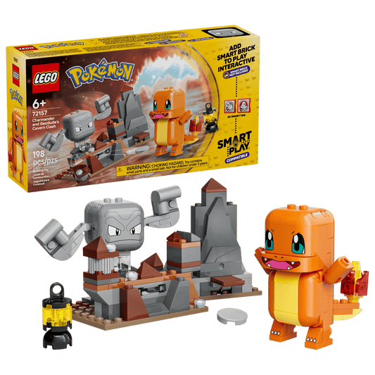 LEGO - LEGO Pokémon™ SMART Play #72157 SMART Play™: Charmander and Geodude's Cavern Clash