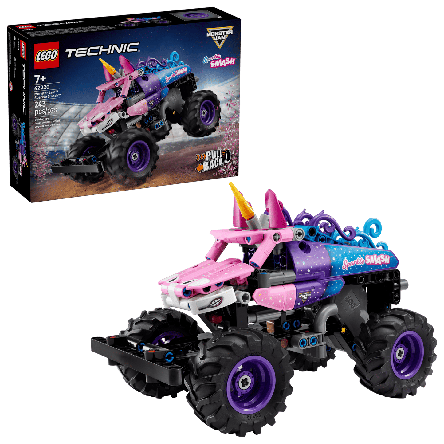 LEGO - Technic™ #42220 Monster Jam™ Sparkle Smash™ Pull-Back