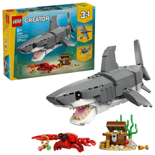 LEGO - Creator 3-in-1 #31381 Fierce Shark with a Treasure Chest