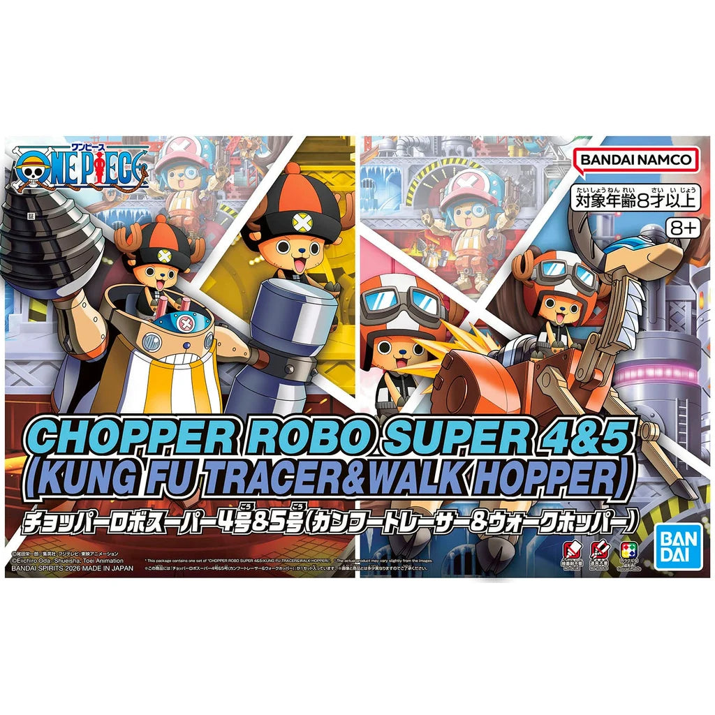 Bandai Namco - One Piece Chopper Robo Super 4&5 (Kung Fu Tracer&Walk Hopper)