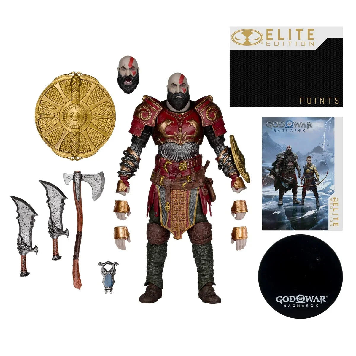 McFarlane - Kratos Ares Armor God of War Ragnarok McFarlane Elite Edition 7-Inch Deluxe Action Figure