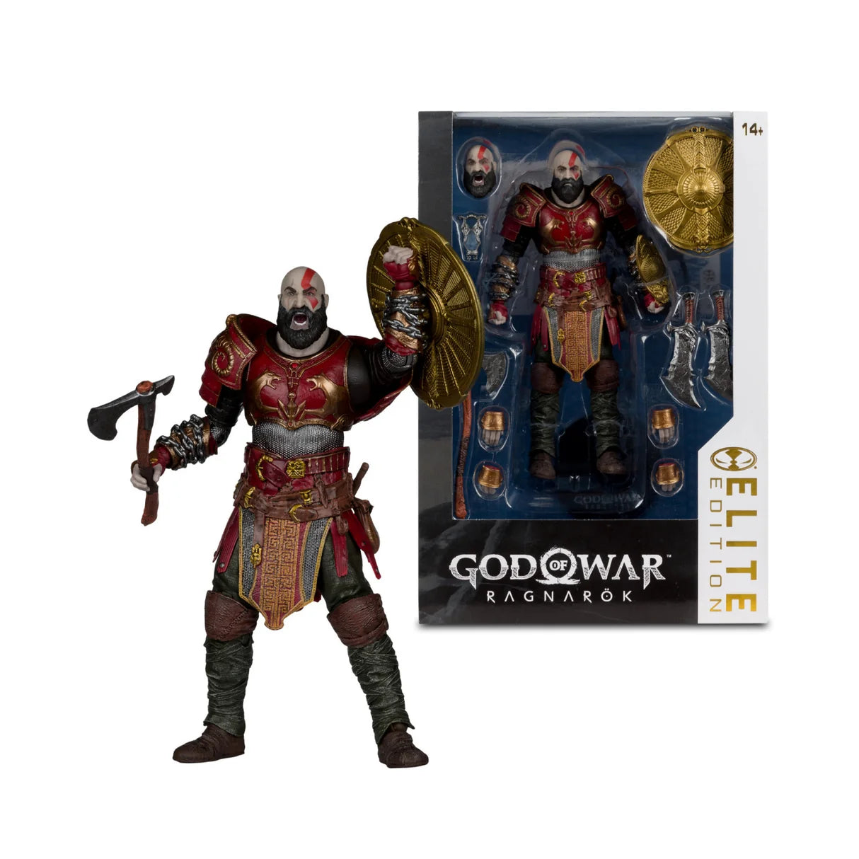 McFarlane - Kratos Ares Armor God of War Ragnarok McFarlane Elite Edition 7-Inch Deluxe Action Figure