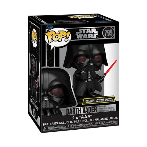 Funko - Star Wars Darth Vader Lights And Sound Funko Pop! Bobblehead #795