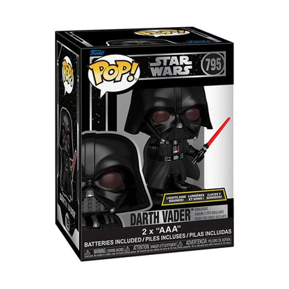 Funko - Star Wars Darth Vader Lights And Sound Funko Pop! Bobblehead #795
