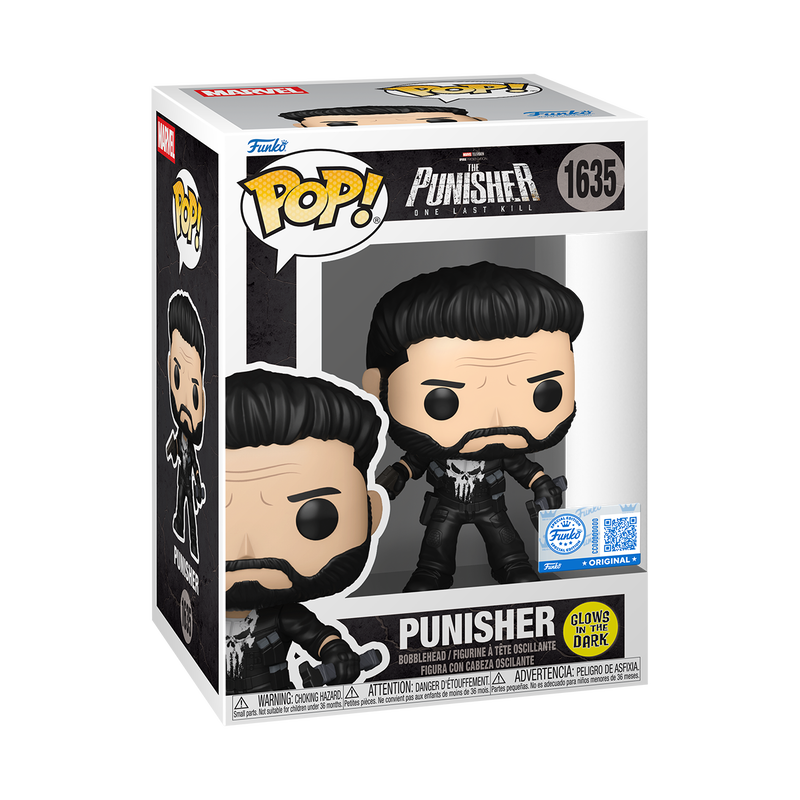 Funko - Marvel The Punisher: One Last Kill Glow in the Dark Funko Pop!  Bobblehead #1635