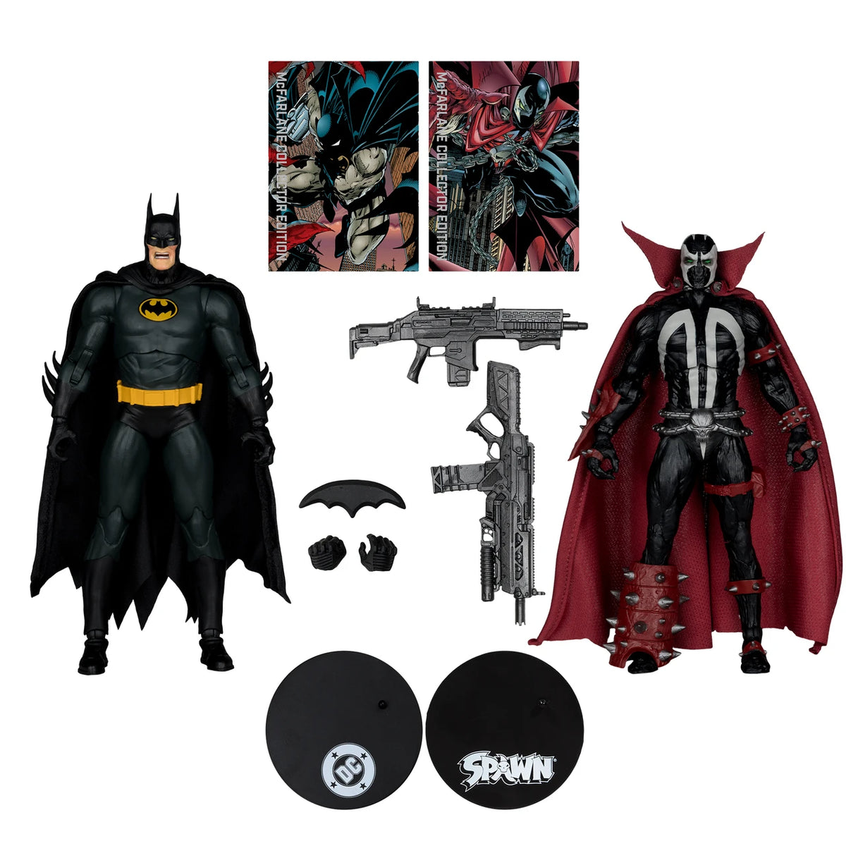 McFarlane - DC Multiverse McFarlane Collection Edition Spawn and Batman 7-Inch Scale Action Figures