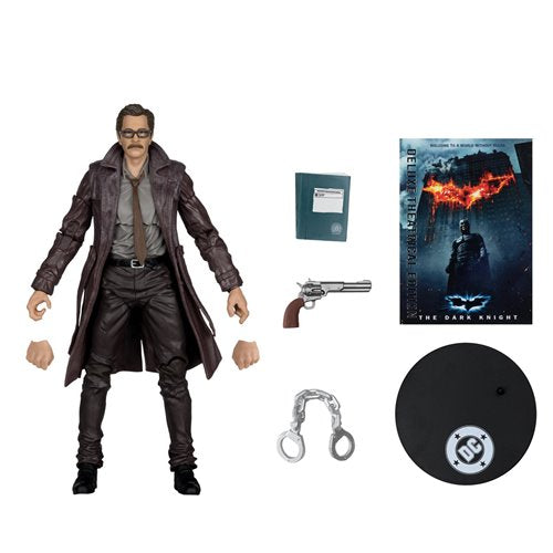 Mcfarlane - DC Multiverse Deluxe Theatrical Edition The Dark Knight Commissioner Gordon 7-Inch Scale Action Figure