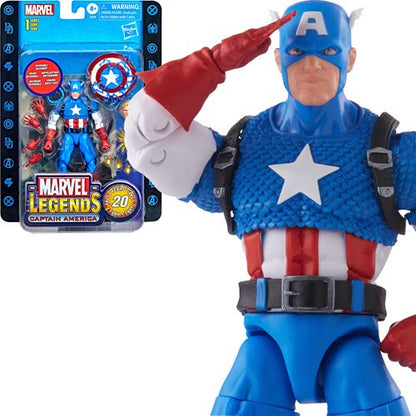 Hasbro - Marvel Legends Series 20th Anniversary Series 1 Captain America 6-inch Action Figure