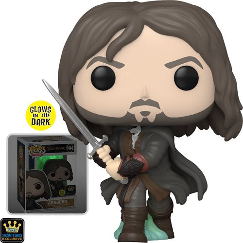 Funko - The Lord of the Rings Aragorn (Army of the Dead) Glow-in-the-Dark Funko Pop! Vinyl Figure #1444