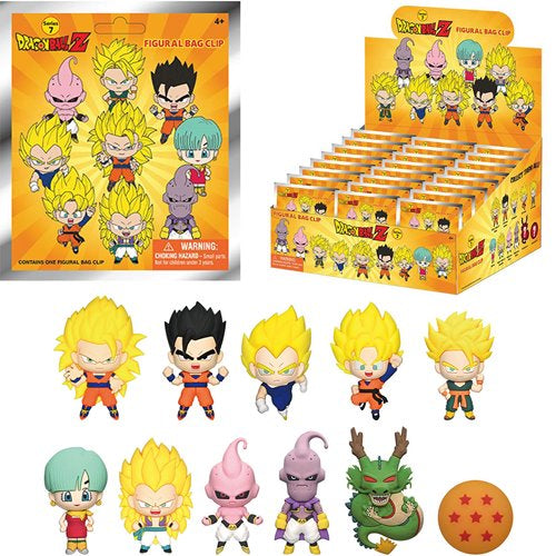 Dragon Ball Z Series 7 3D Foam Bag Clip Random 6-Pack