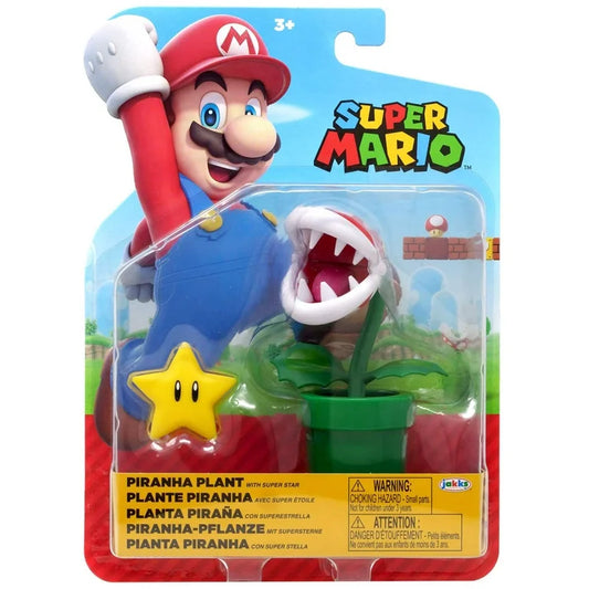 Jakks - World of Nintendo Wave 40 Piranha Plant Action Figure (with Star)