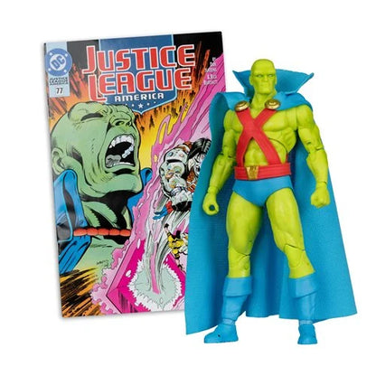 McFarlane DC Direct Page Punchers Wave 12 Martian Manhunter Justice League #77 7-Inch Scale Action Figure with Comic