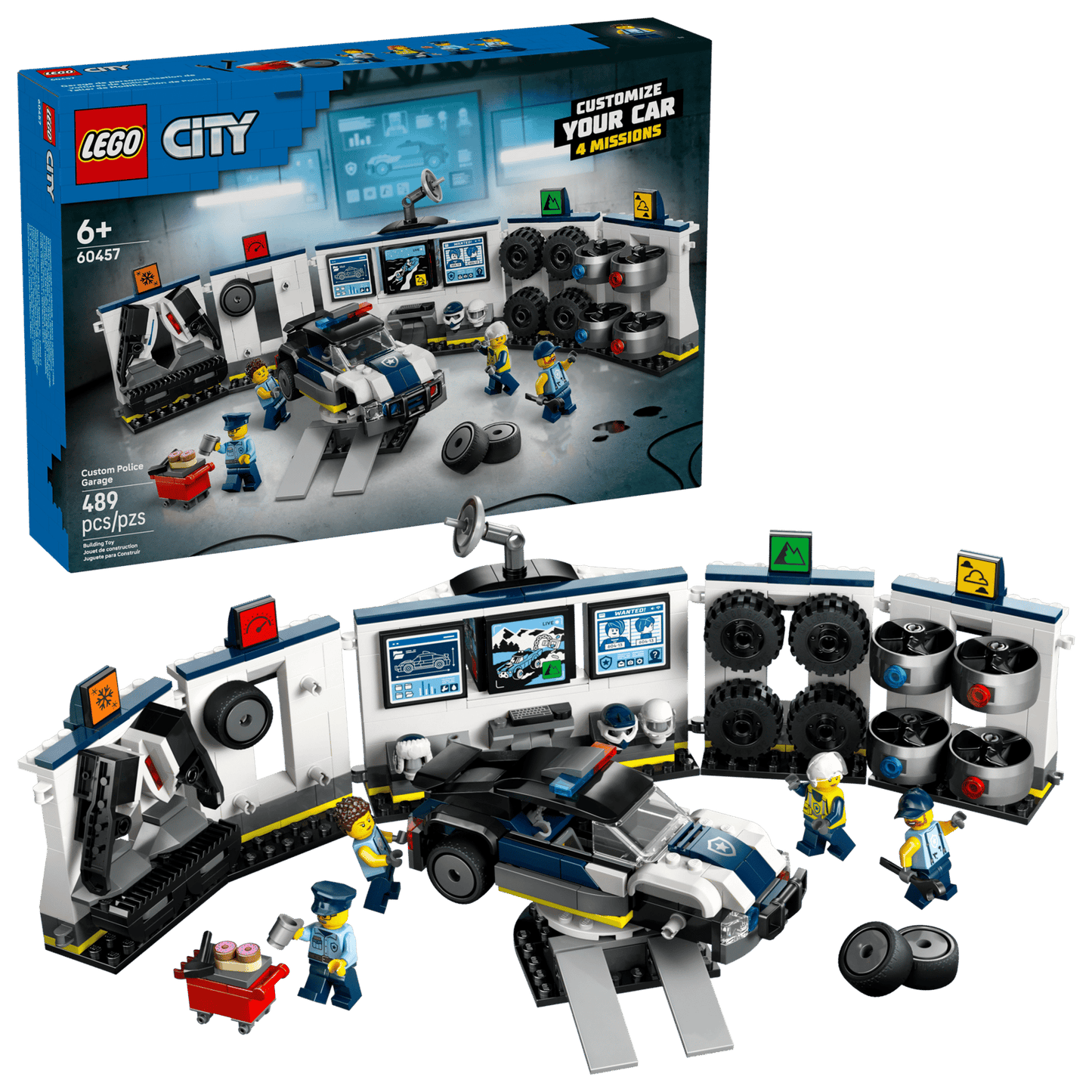 LEGO - City #60457 Custom Police Car Garage
