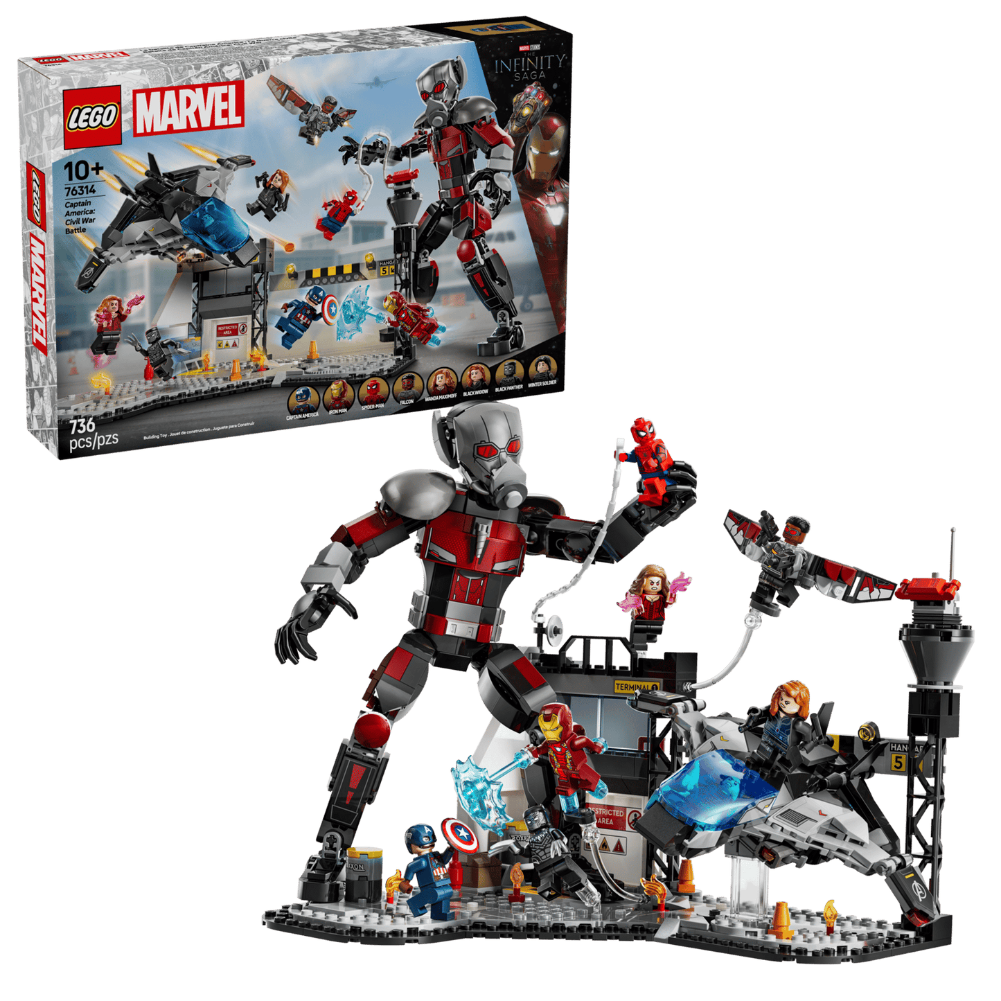 LEGO - Marvel #76314 Captain America: Civil War Action Battle