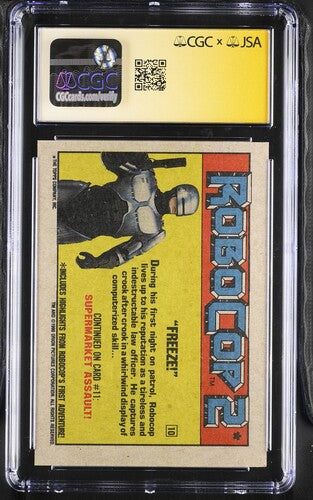 CGC Grade 7 Signed Peter Weller 1990 RoboCop 2 #10 Freeze #6008198010