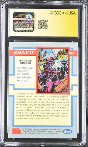 CGC 7 Matthew Waterson Signed Hologram Magneto X-Men Series 1 (1992) #6019879013