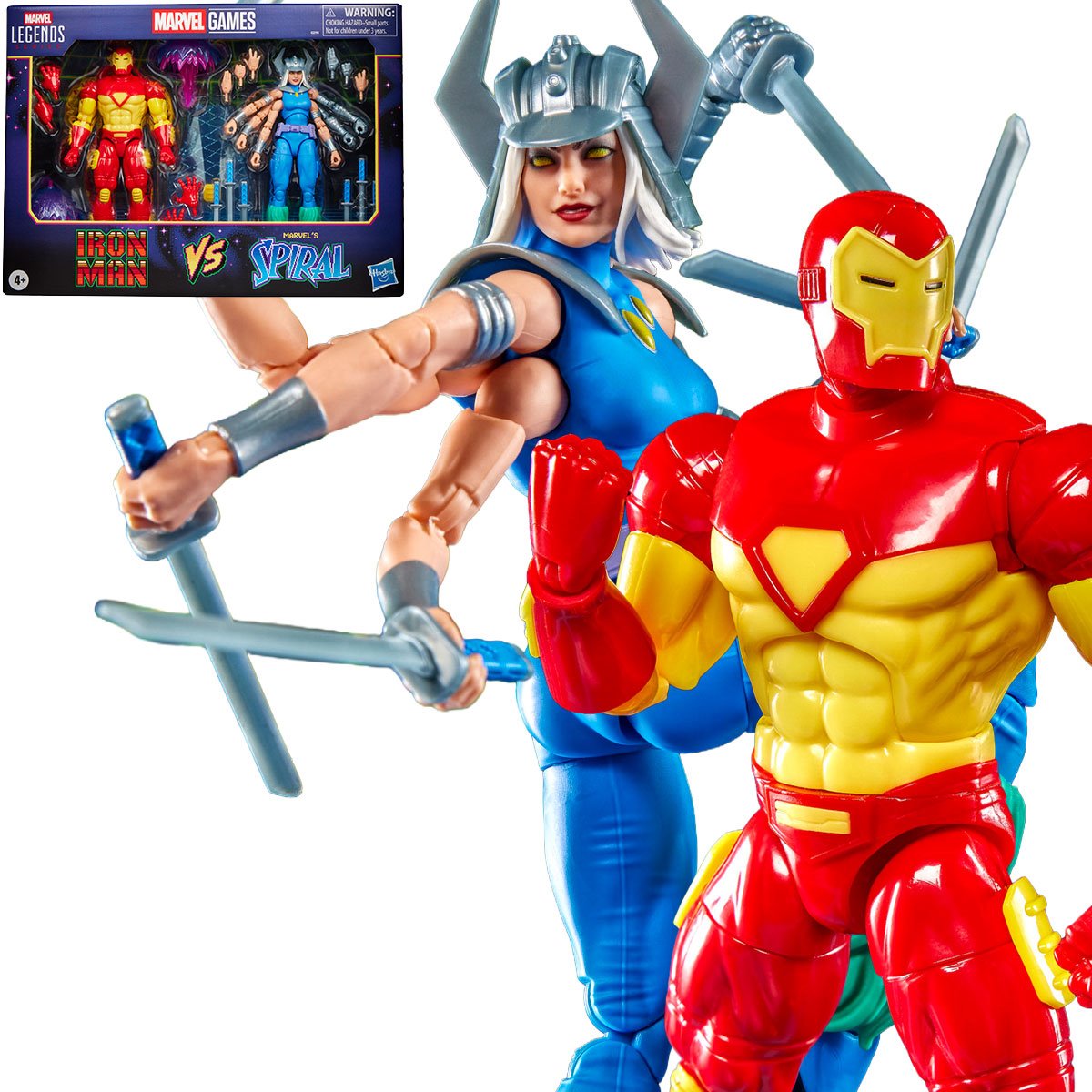 Hasbro - Marvel Legends Series Iron Man vs Spiral 6-Inch Action Figures