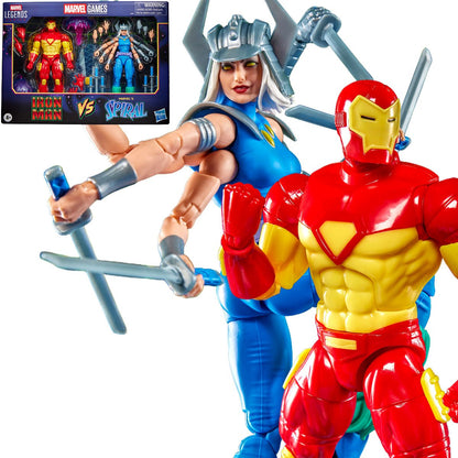 Hasbro - Marvel Legends Series Iron Man vs Spiral 6-Inch Action Figures