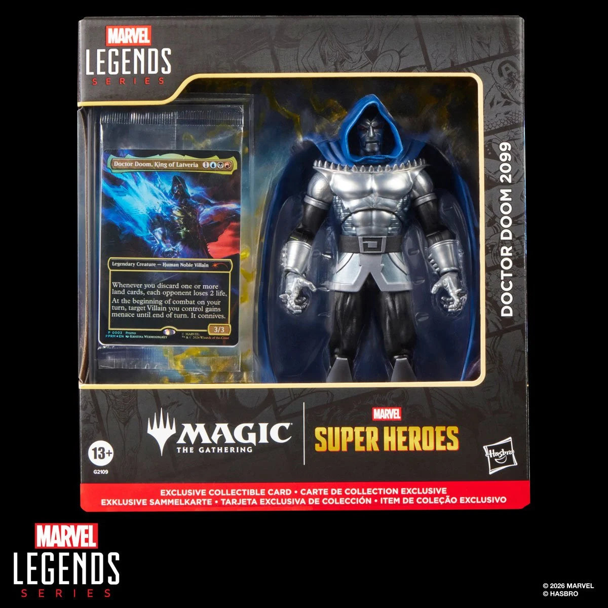 HASBRO - Marvel Super Heroes Magic: The Gathering Marvel Legends Series Doctor Doom 2099 6-Inch Action Figure